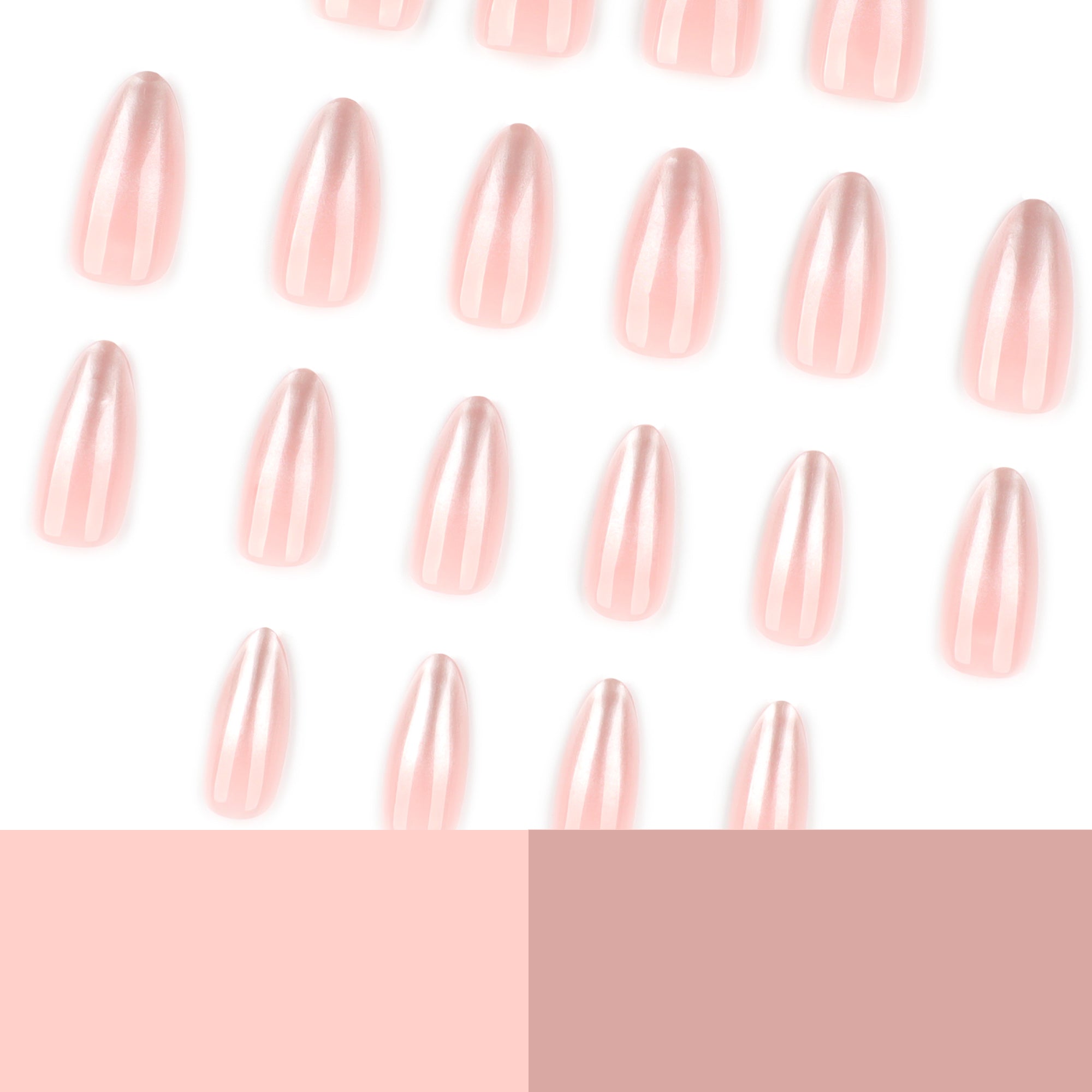 Pearl Chrome Ombré Press-On Nails