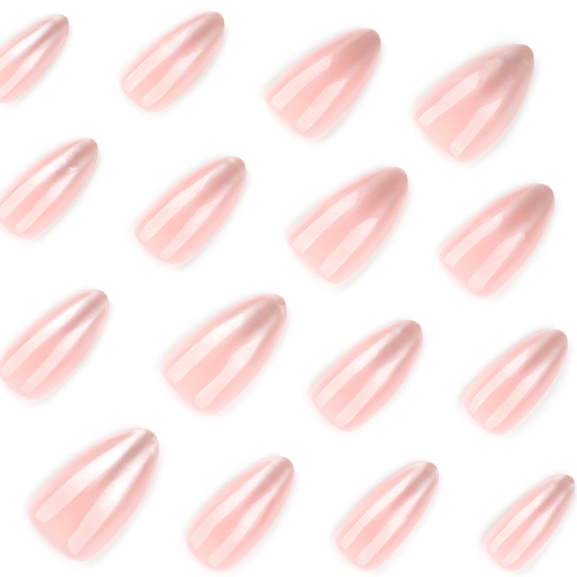 Pearl Chrome Ombré Press-On Nails