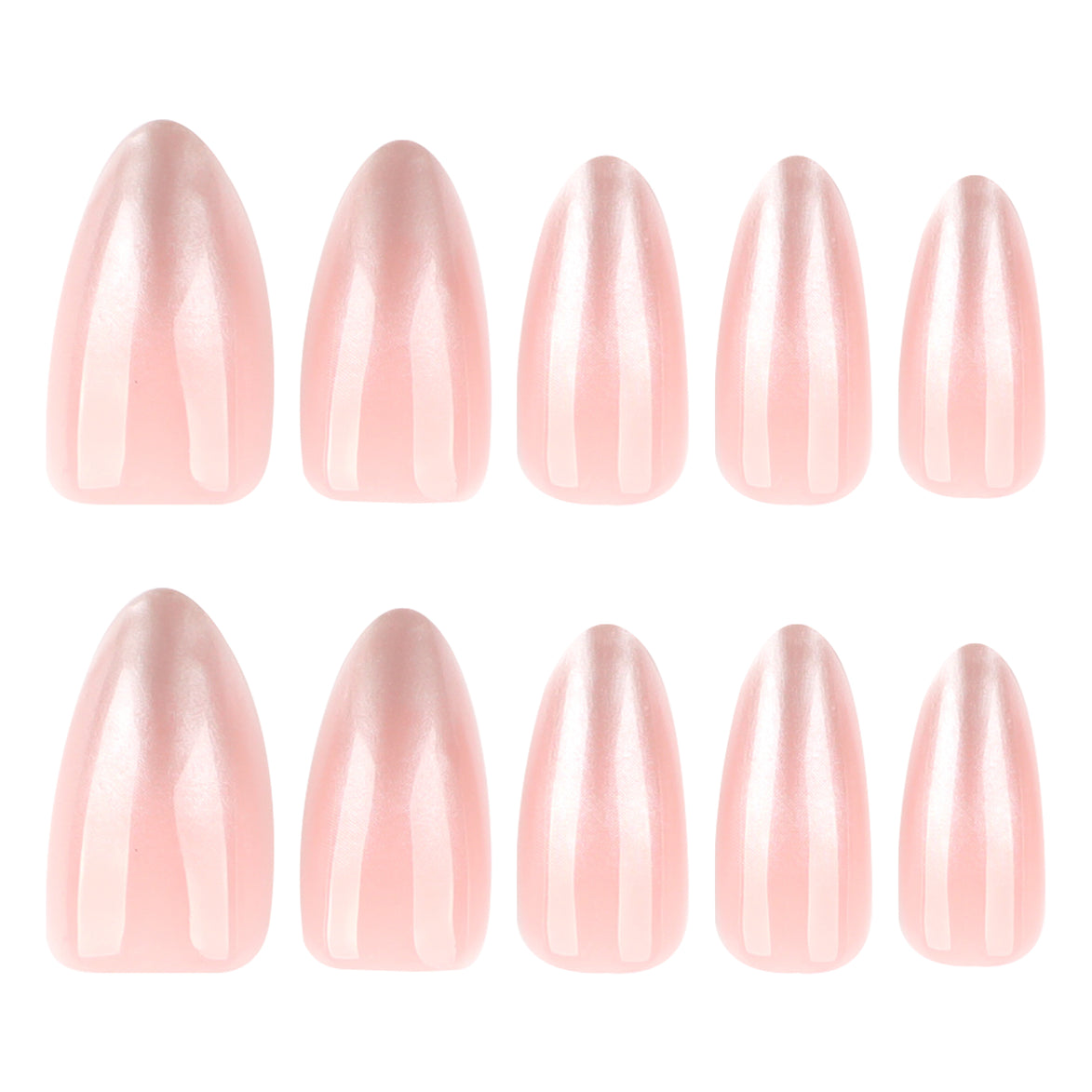 Pink Chrome Gloss Nails