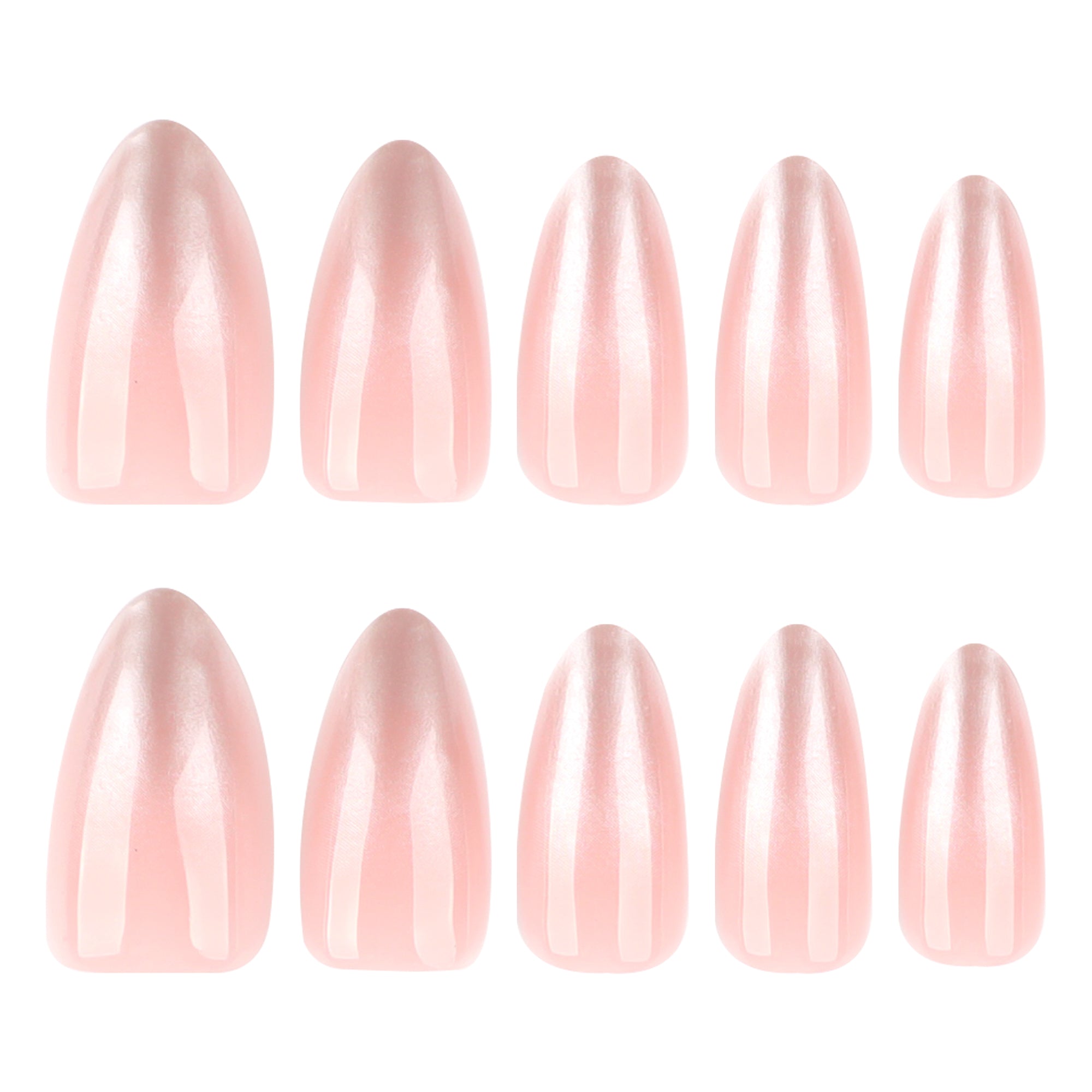 Pink Chrome Gloss Nails