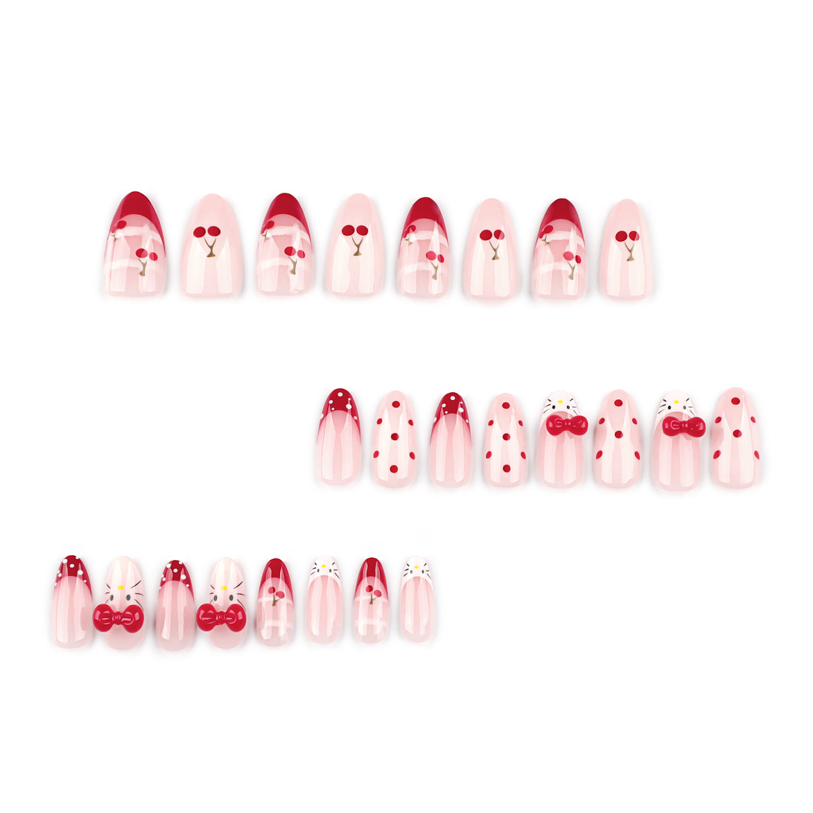 Cherry French Character Nails
