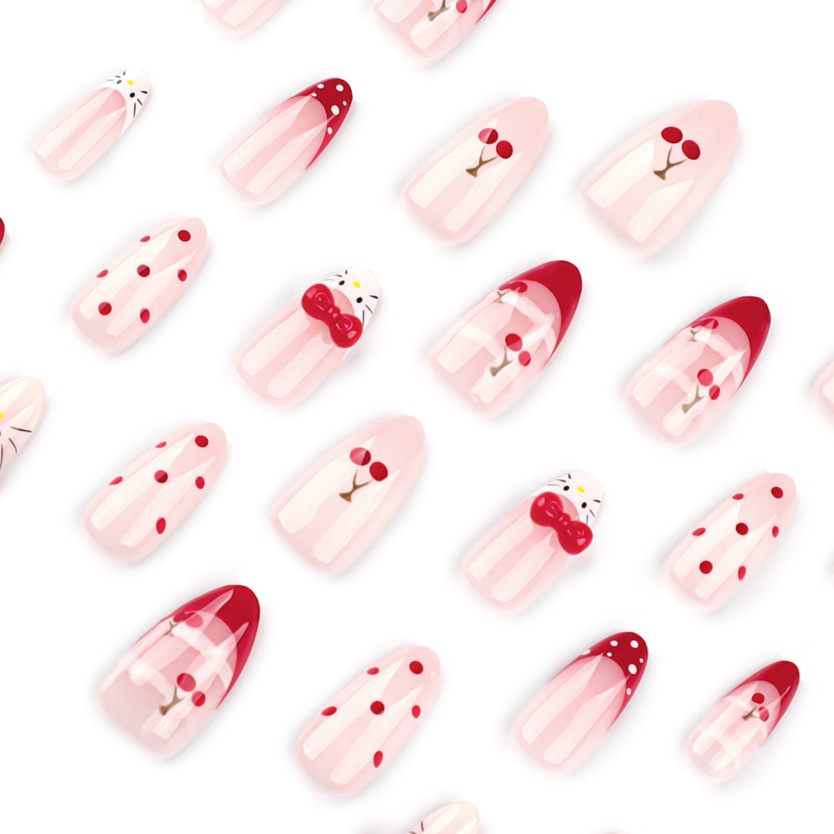 Cherry French Character Nails