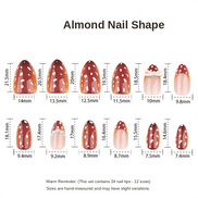 Brown Polka Bow Nails