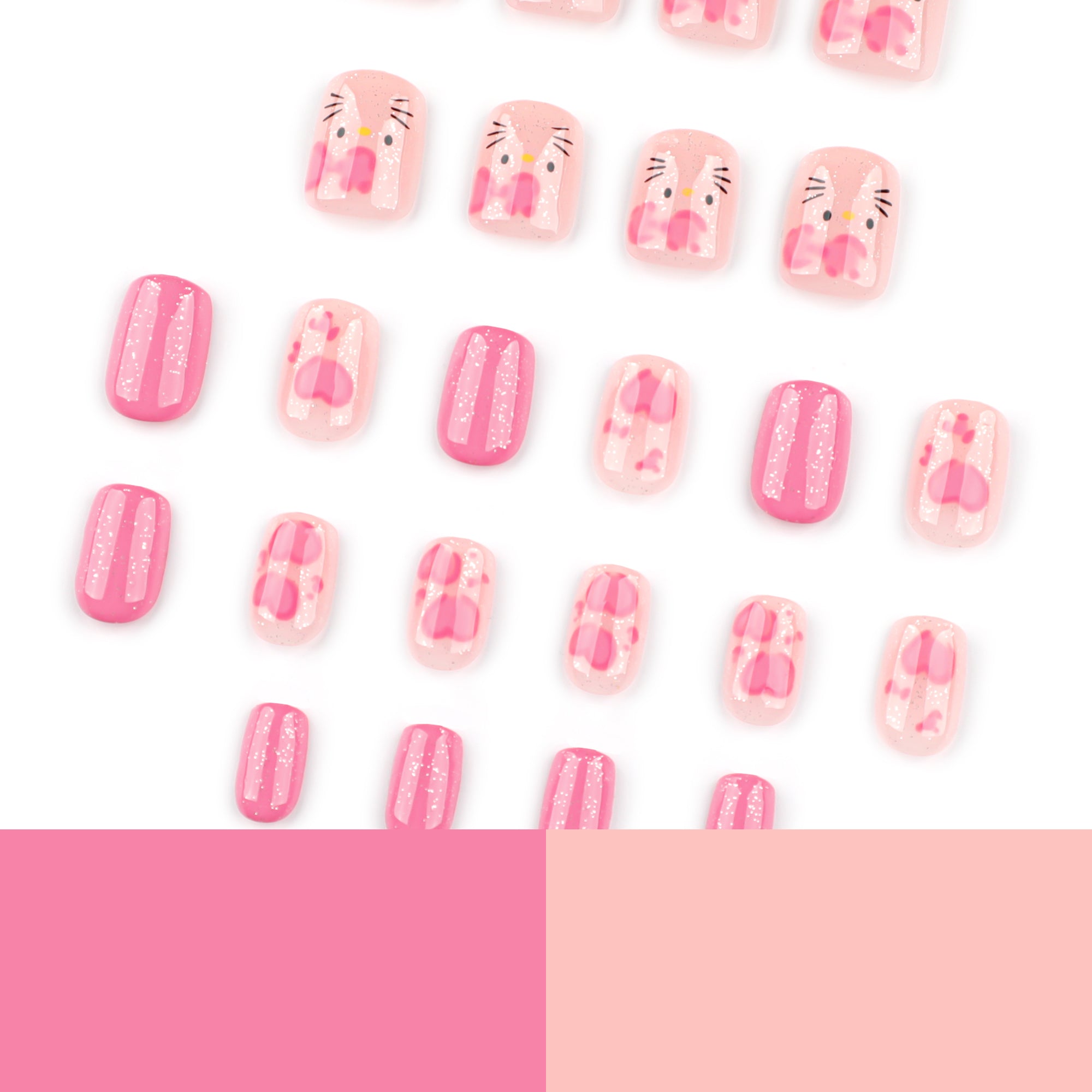 Hello Kitty Pink Nails