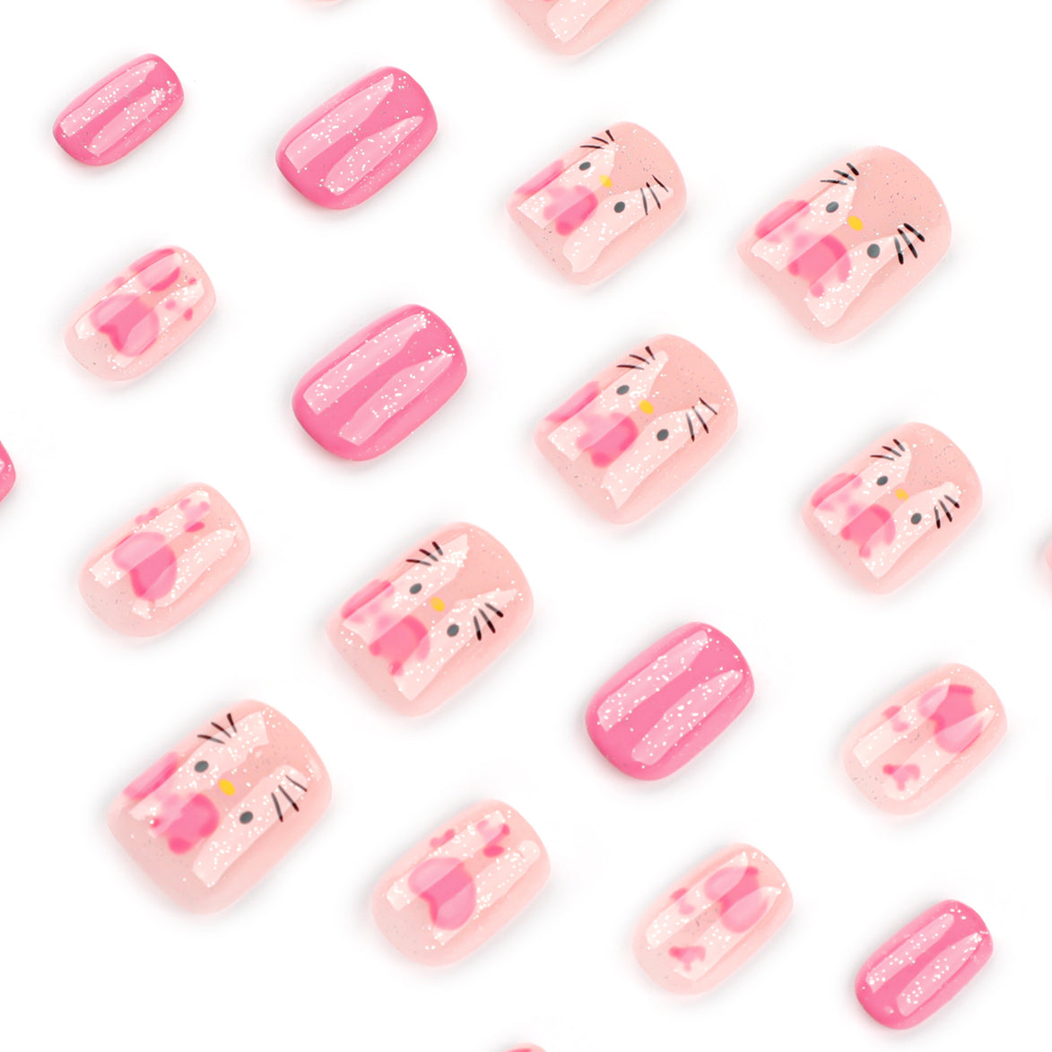 Hello Kitty Pink Nails