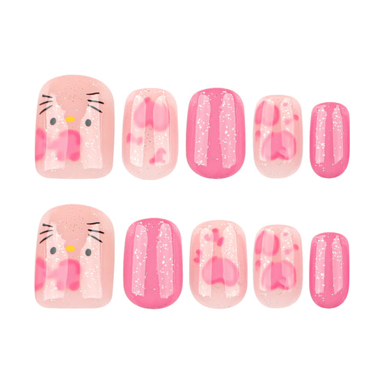 Hello Kitty Pink Nails