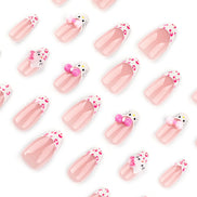 Leopard Accent Pink Nails