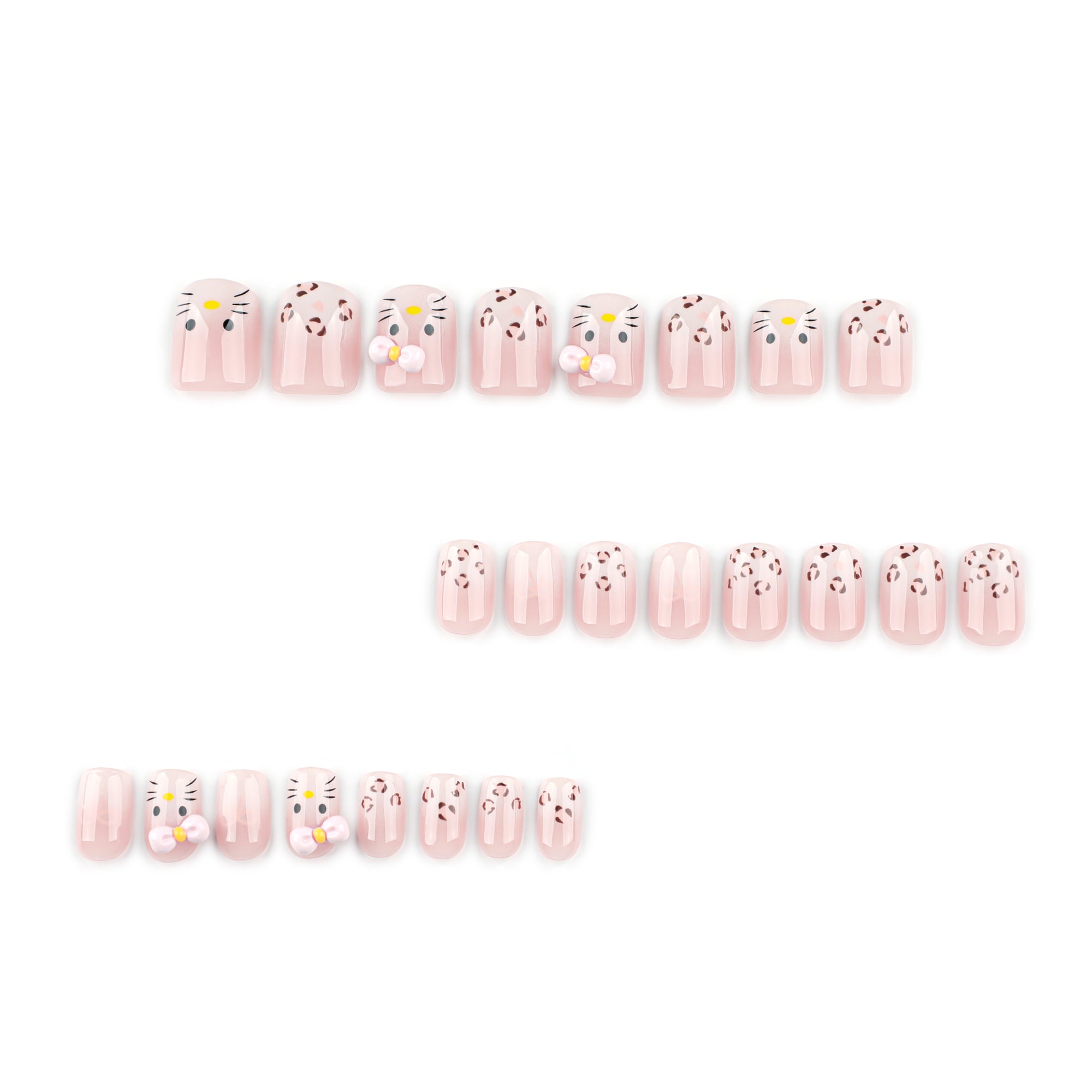 Glossy Nude Classic Nails