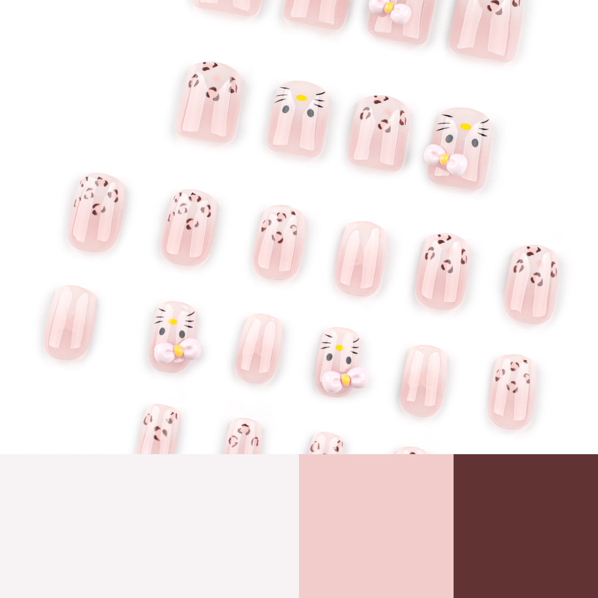 Glossy Nude Classic Nails