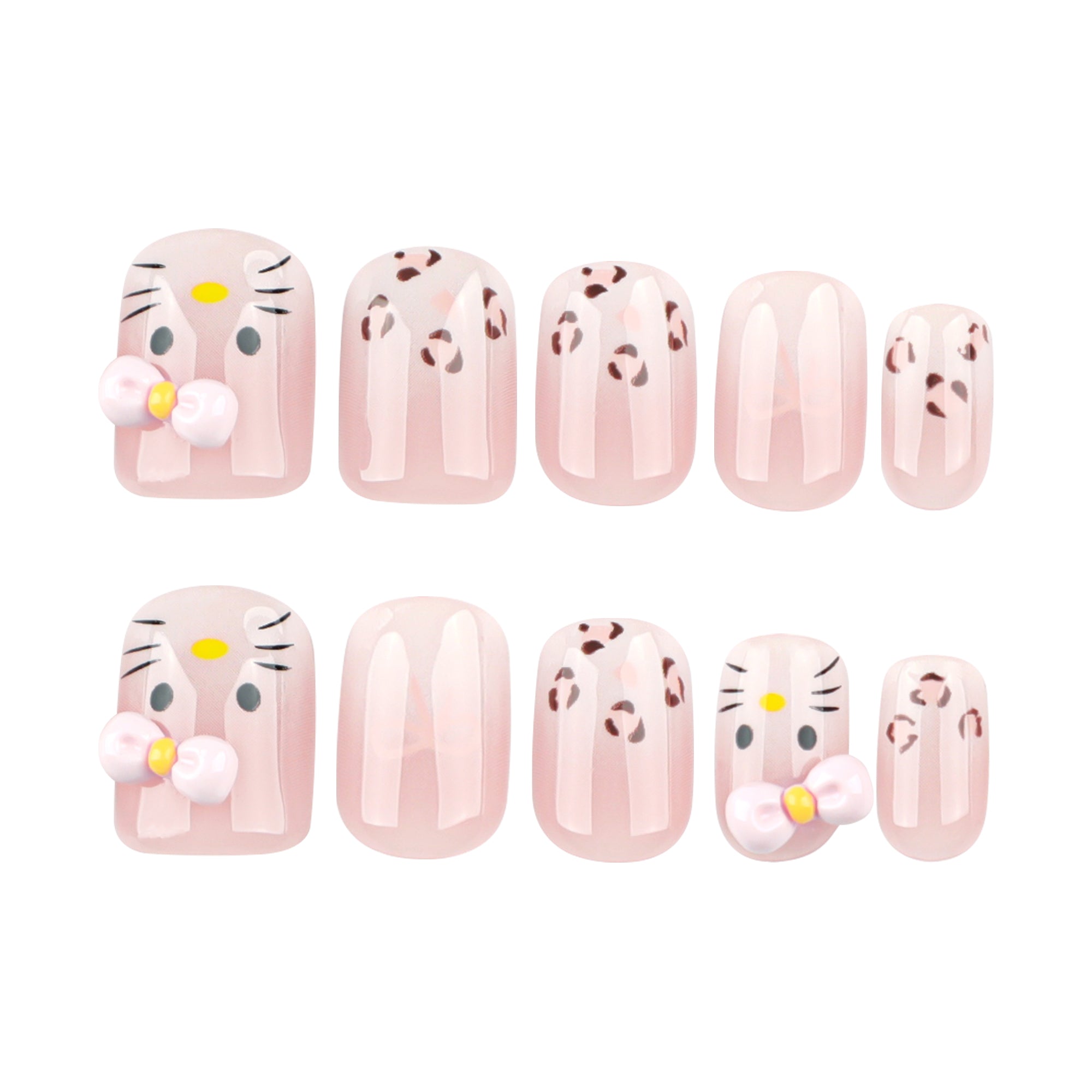 Glossy Nude Classic Nails