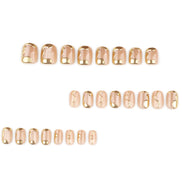 Golden Wave Shimmer Press-On Nails