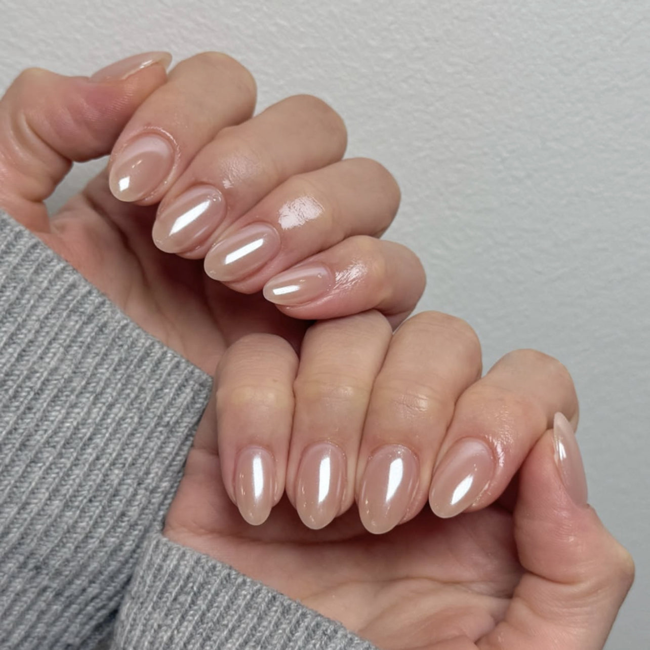 Nude Deep French Nails