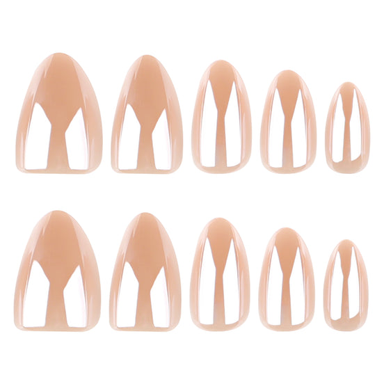 Nude Deep French Nails