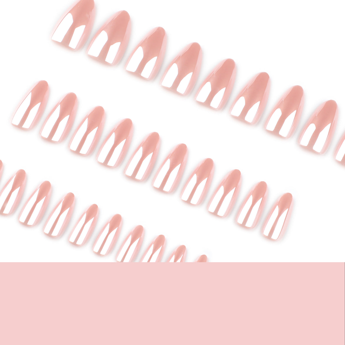 Soft Pink Deep French Nails