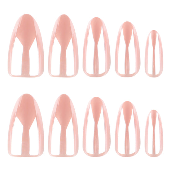 Soft Pink Deep French Nails