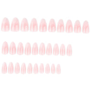 Pearl Chrome Almond Nails