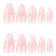 Pearl Chrome Almond Nails