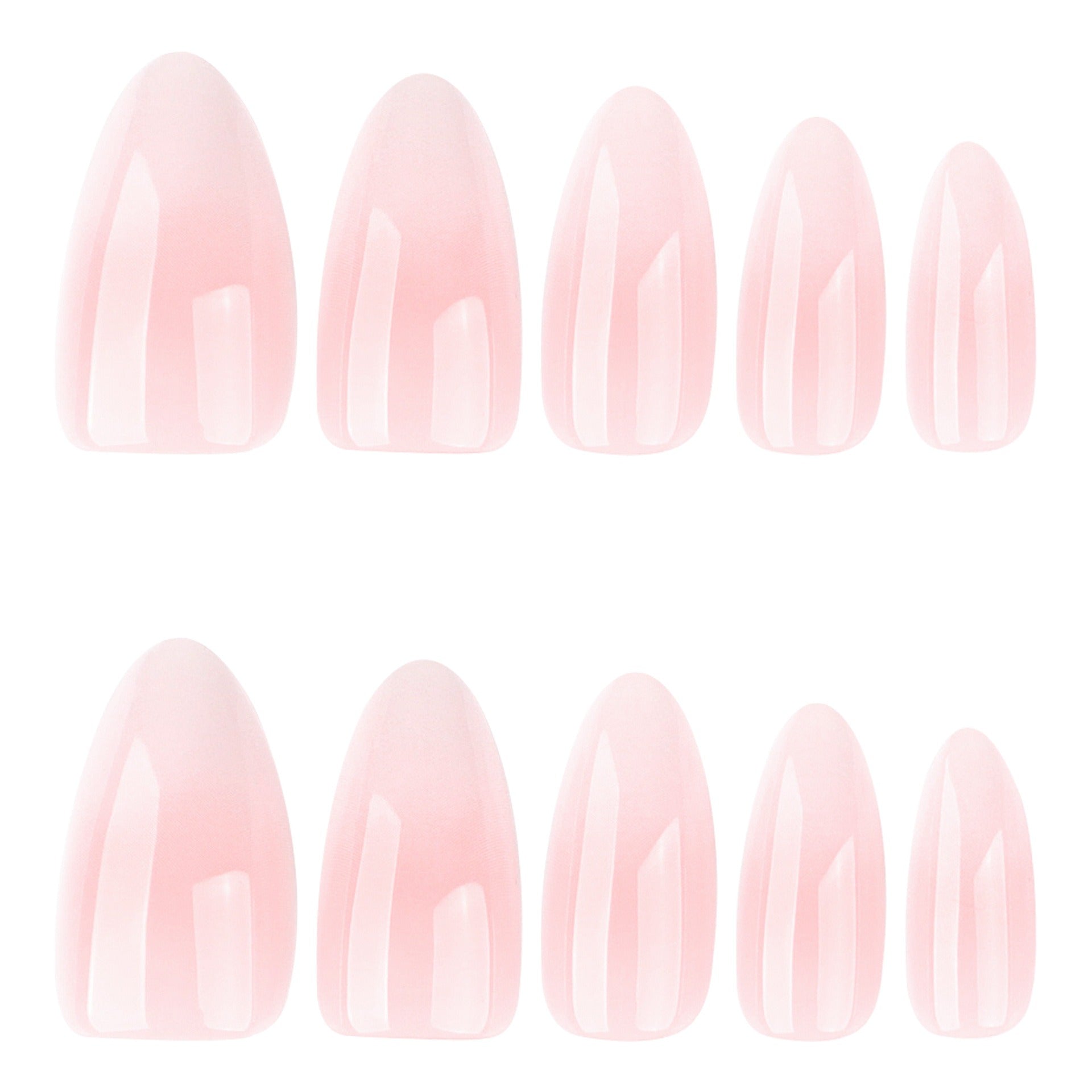 Pearl Chrome Almond Nails