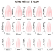 Pearl Chrome Almond Nails