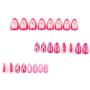 Pink Statement Art Press on Nails