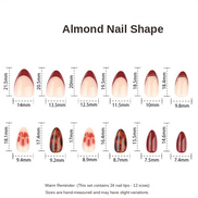 Burgundy Floral Tortoiseshell Nails