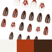 Terracotta Chocolate Bloom Press-On Nails