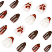 Terracotta Chocolate Bloom Press-On Nails