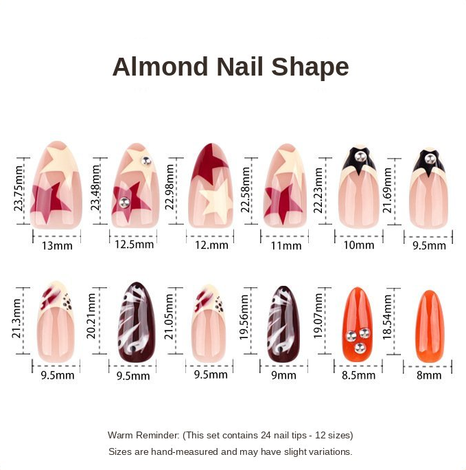 Star Accent Graphic Nails