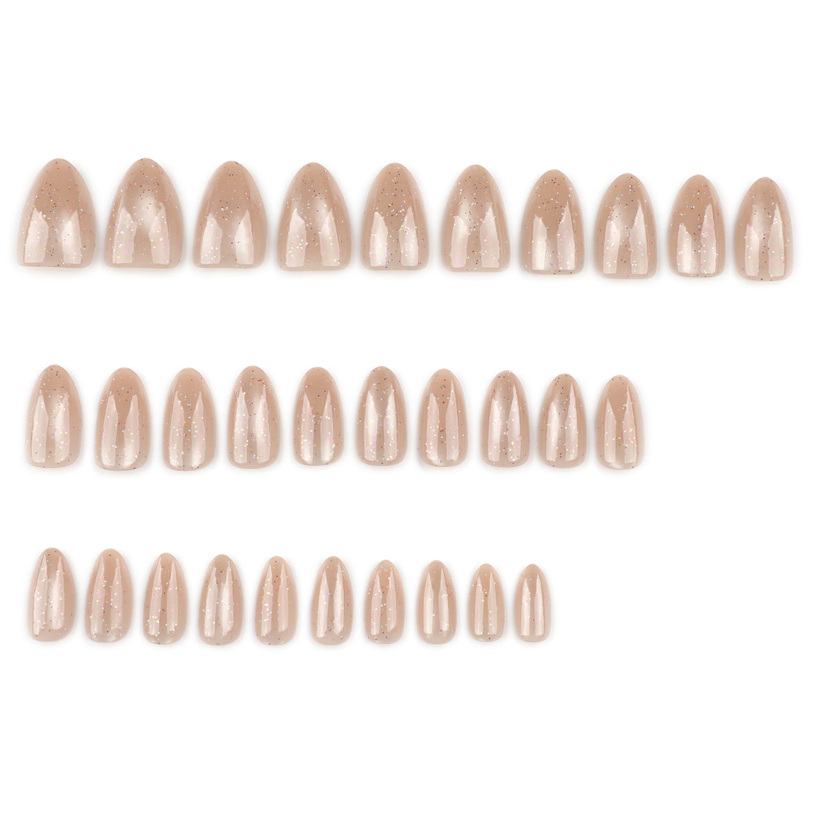 Glitter Nude Sparkle Press on Nails