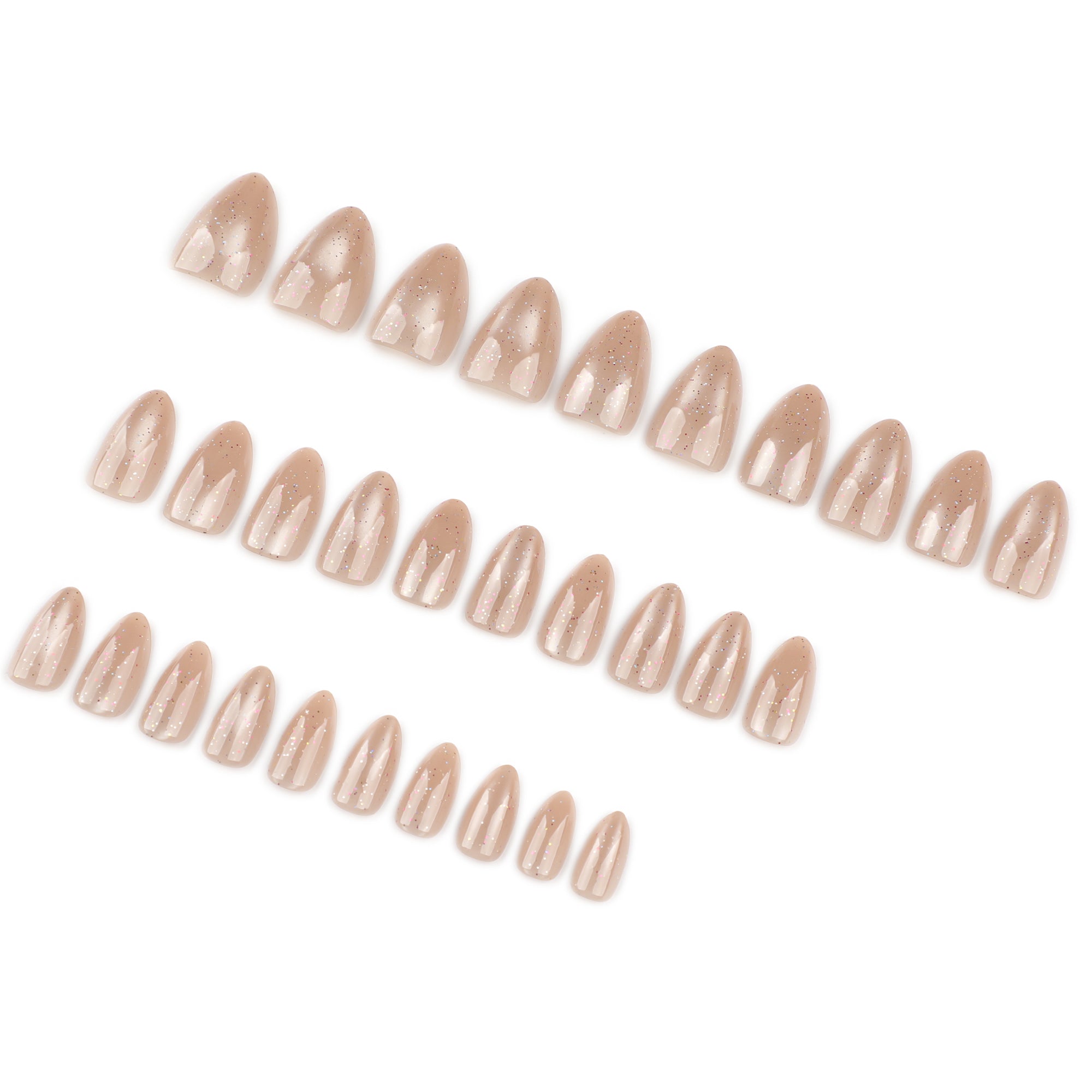 Glitter Nude Sparkle Press on Nails