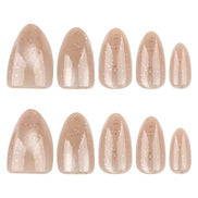 Glitter Nude Sparkle Nails
