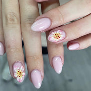 Cherry Gloss Pink Nails