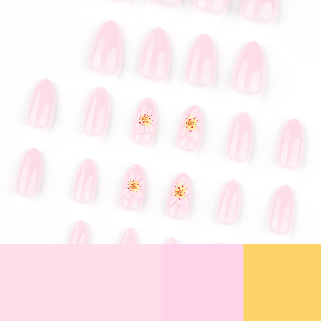 Cherry Gloss Pink Nails