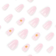 Cherry Gloss Pink Nails