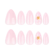 Cherry Gloss Pink Nails