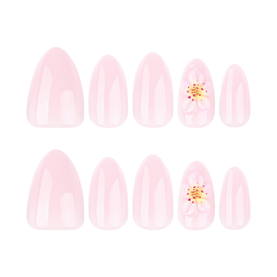 Cherry Gloss Pink Nails