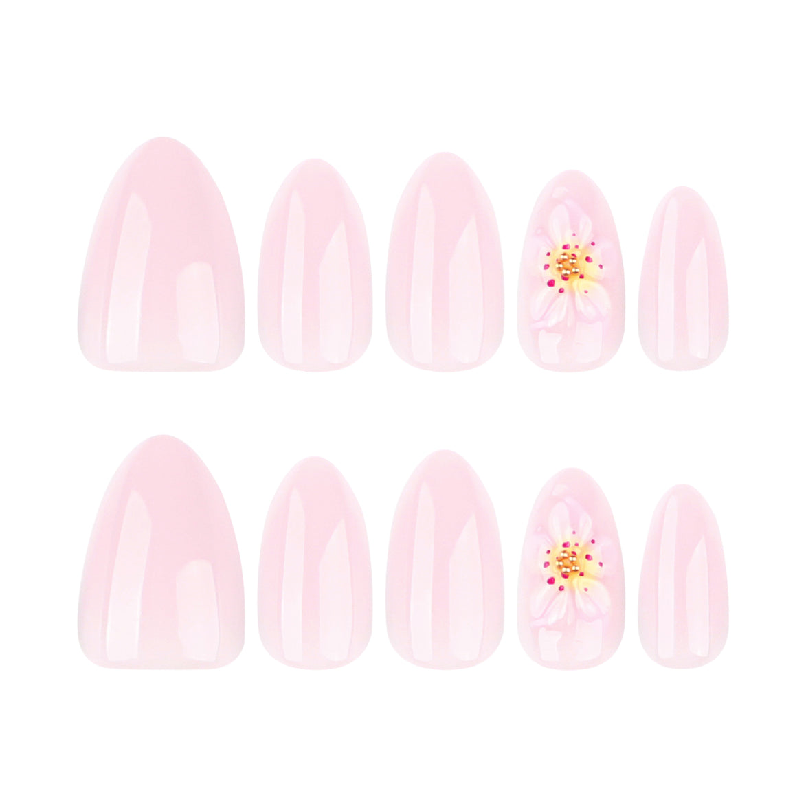 Cherry Gloss Pink Nails
