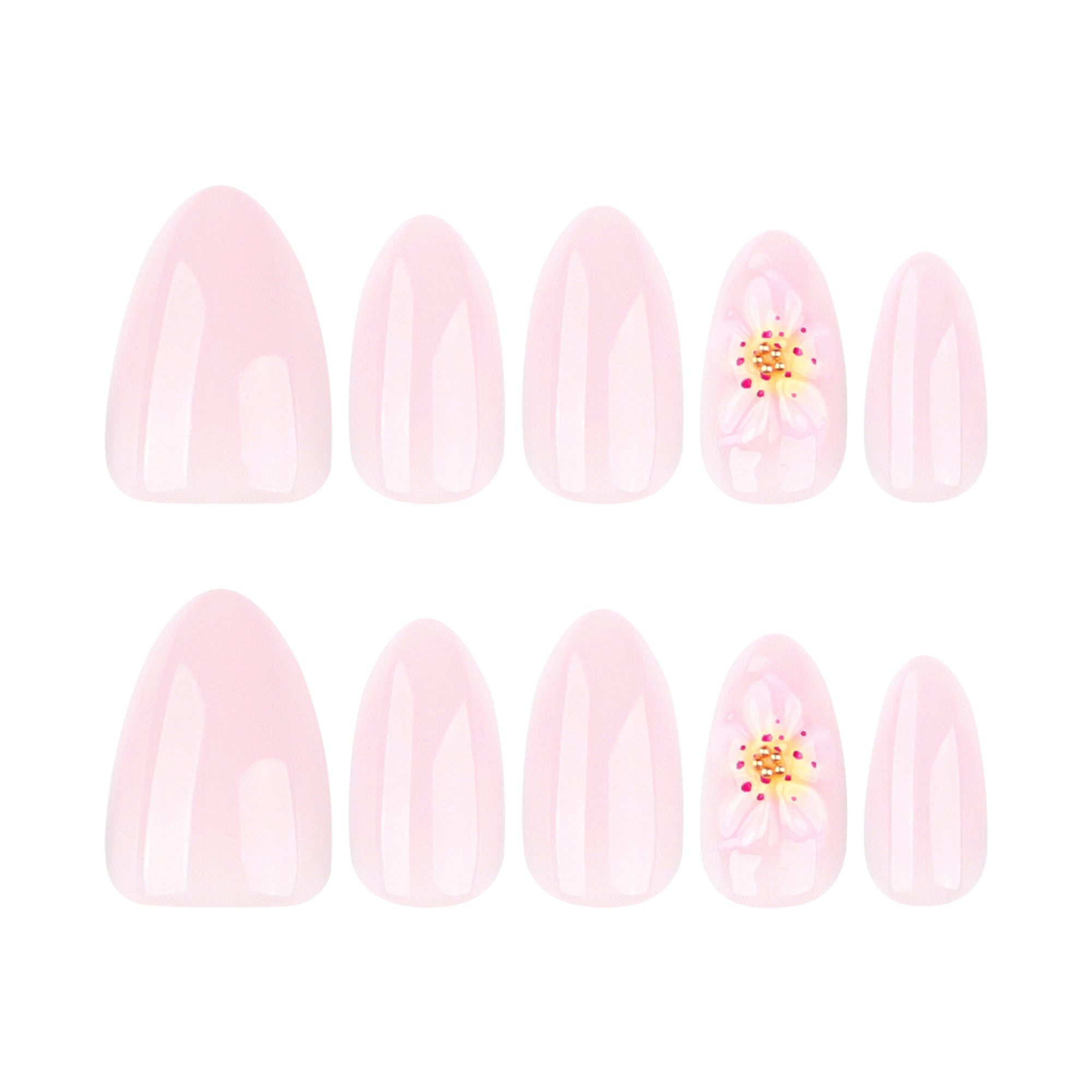 Cherry Gloss Pink Nails