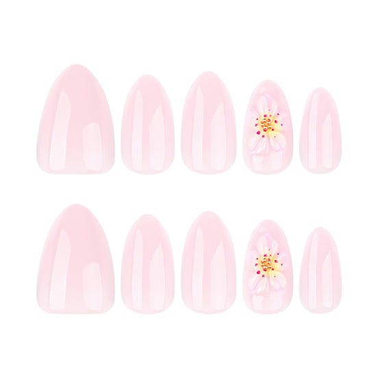 Cherry Gloss Pink Nails