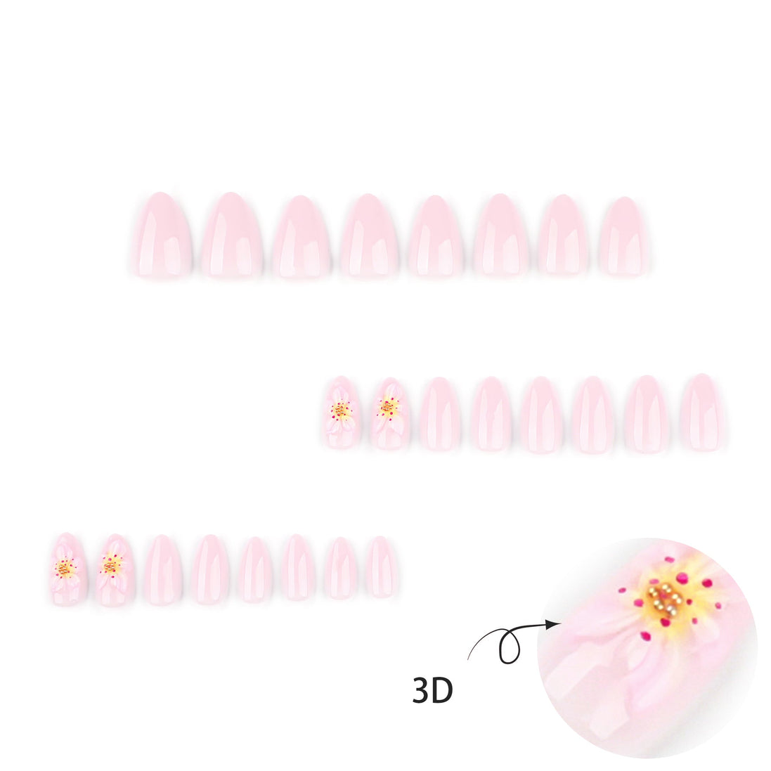 Cherry Gloss Pink Nails