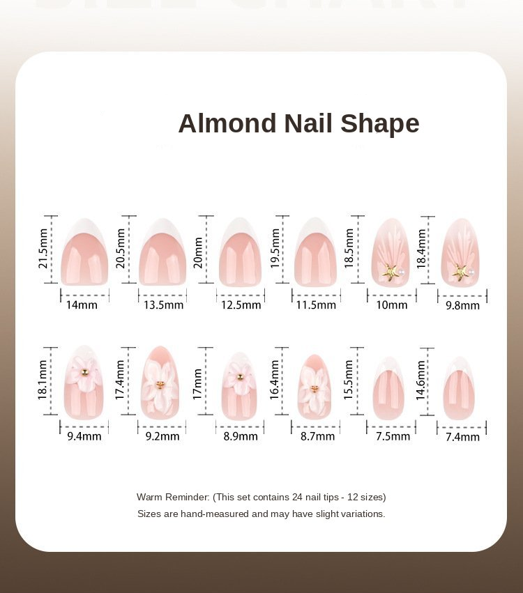 Soft Pink Blossom Nails