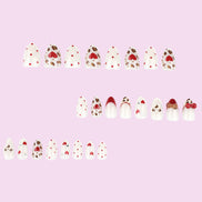 Kawaii Red Heart meets Leopard Press on Nails