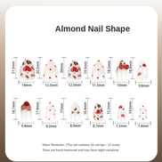 Red Heart Leopard Mix Nails