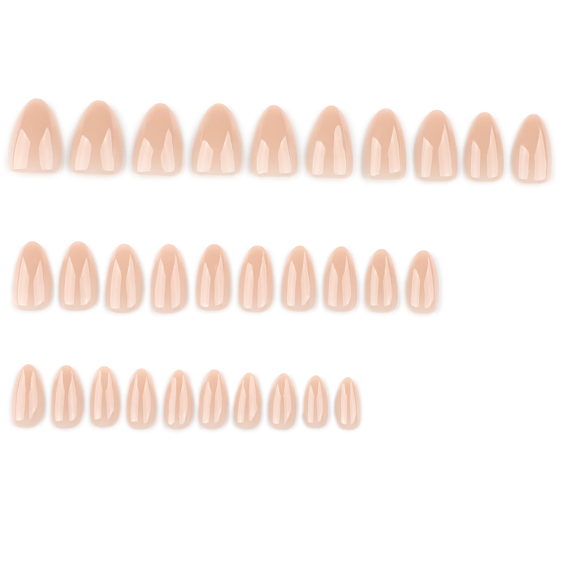 Glazed Aurora Nude Press-On Nails