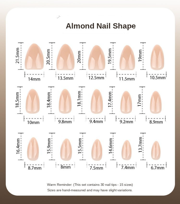 Nude Gloss Almond Nails