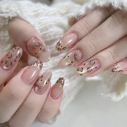 Chocolate Polka Dot Nails