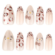 Chocolate Polka Dot Nails