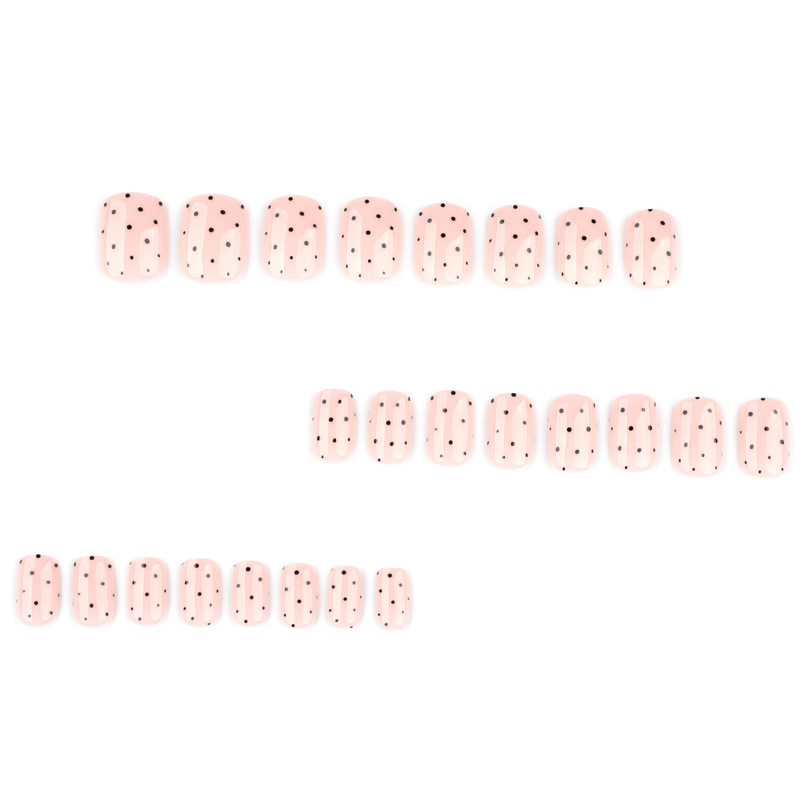 Blush Polka Dot Press-On Nails