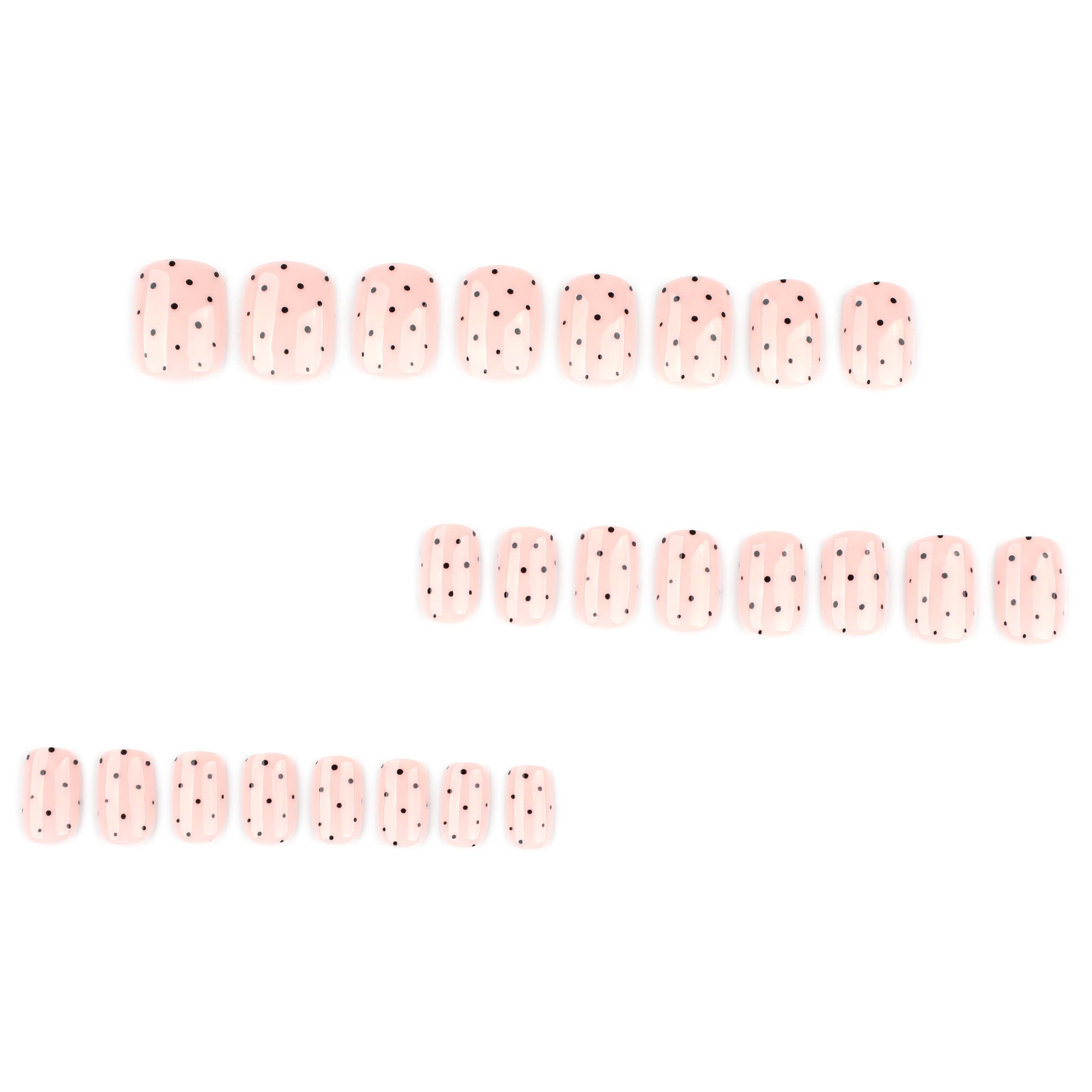 Blush Polka Dot Press-On Nails
