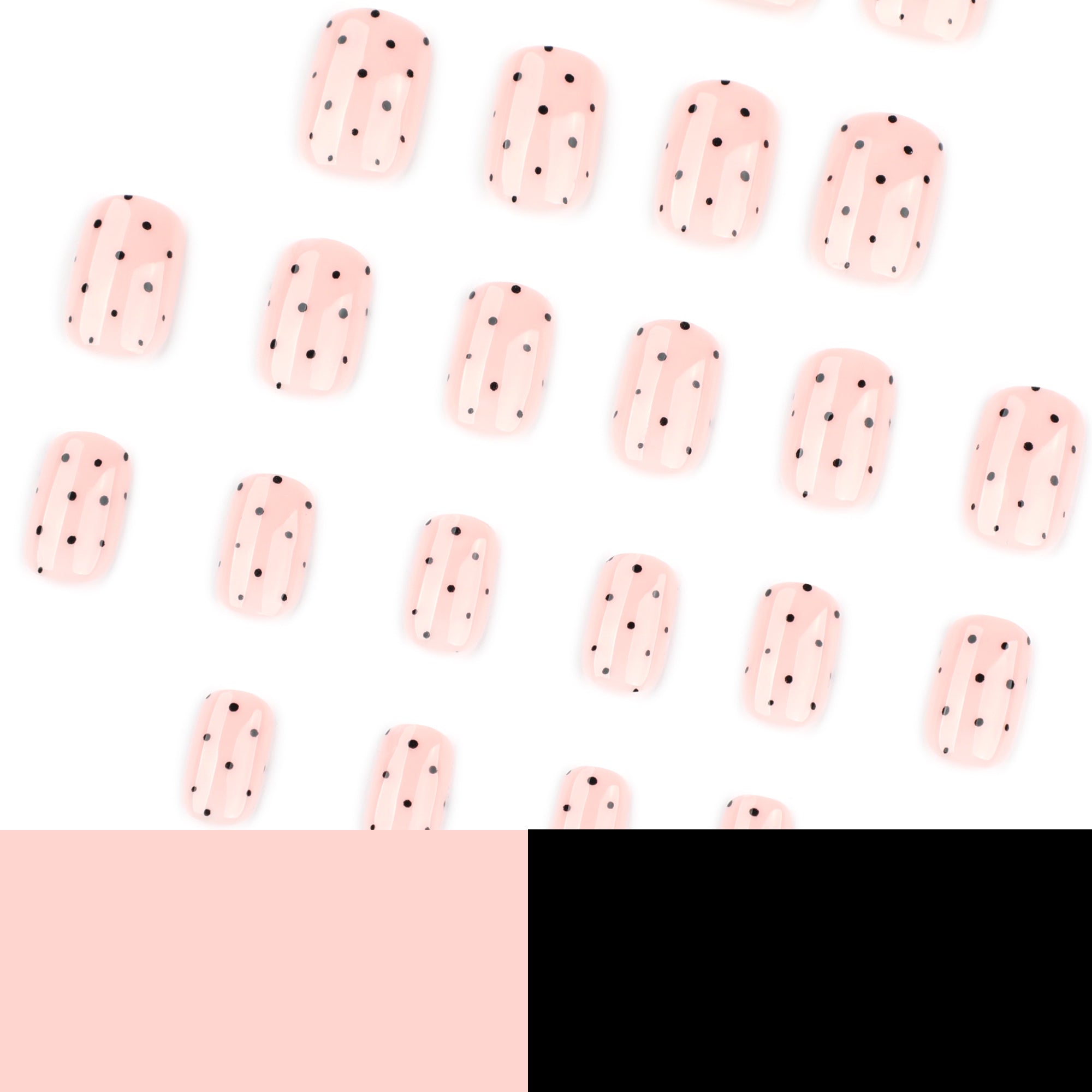 Blush Polka Dot Press-On Nails